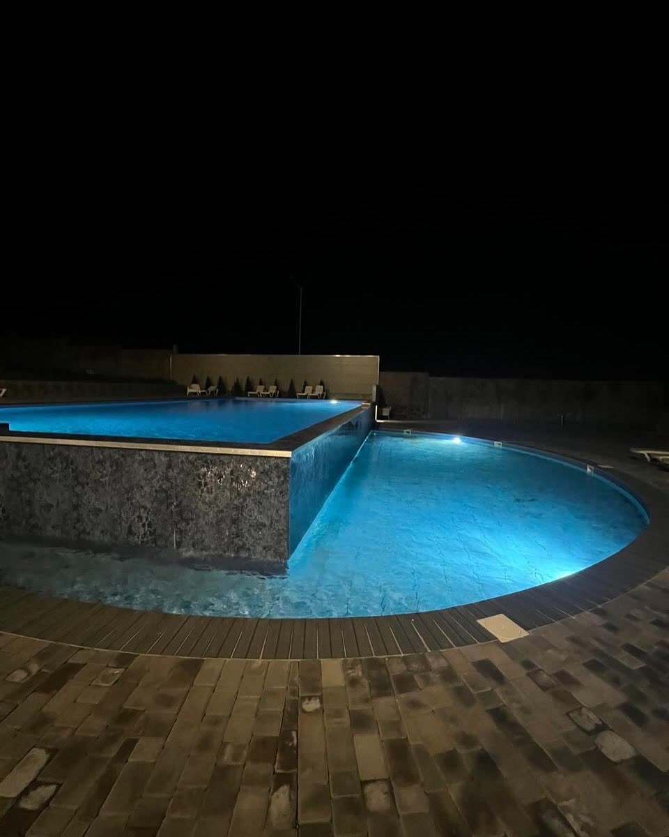 Pool at night